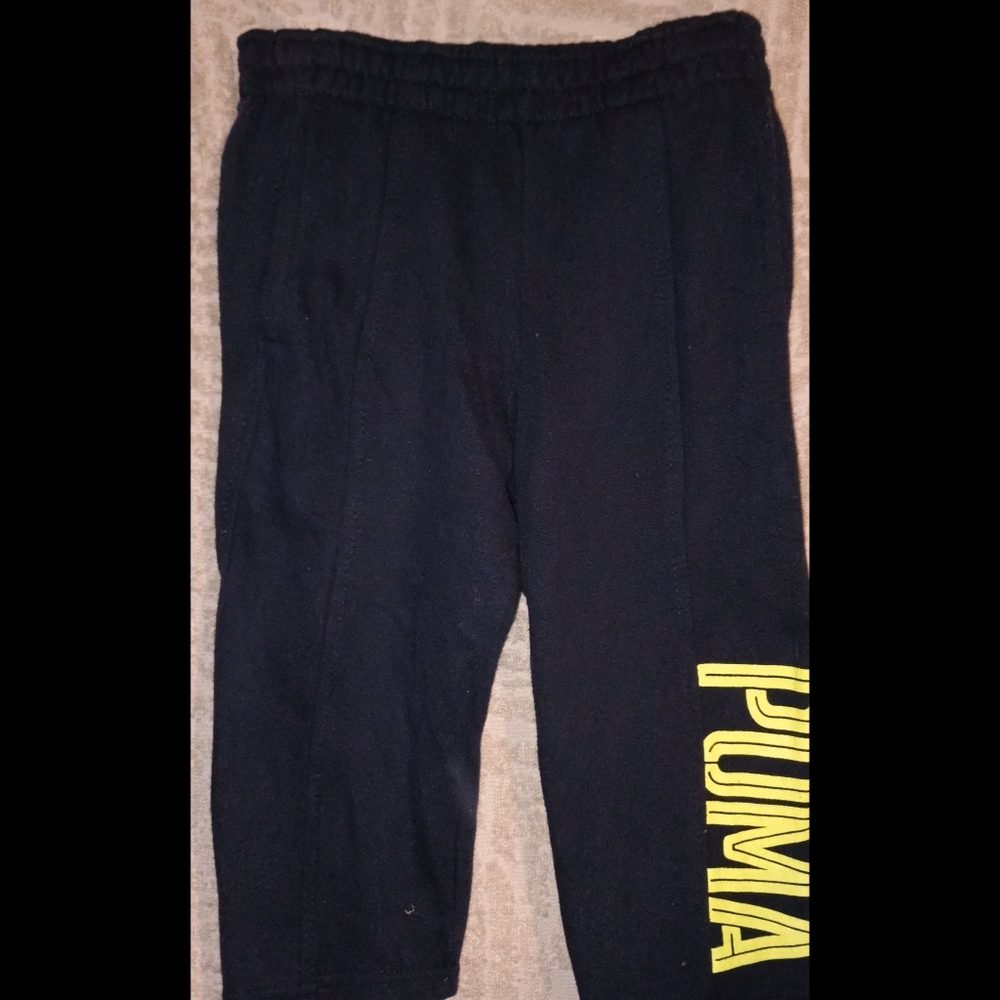 PUMA Kids Black Joggers Size 18M